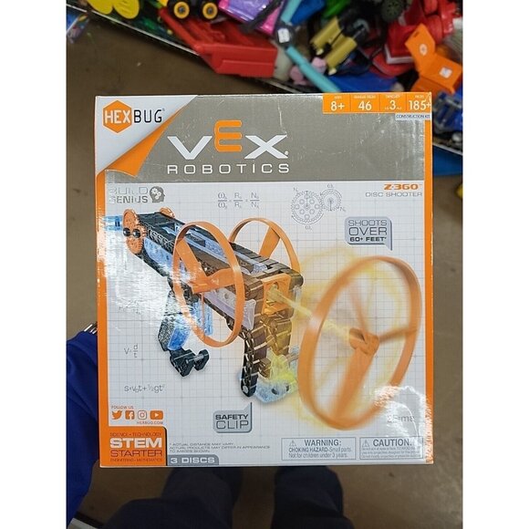 HEXBUG VEX Robotics Z-360 - Ripcord Disc Launcher - DIY Top Launcher Kit - ST... - Picture 7 of 7